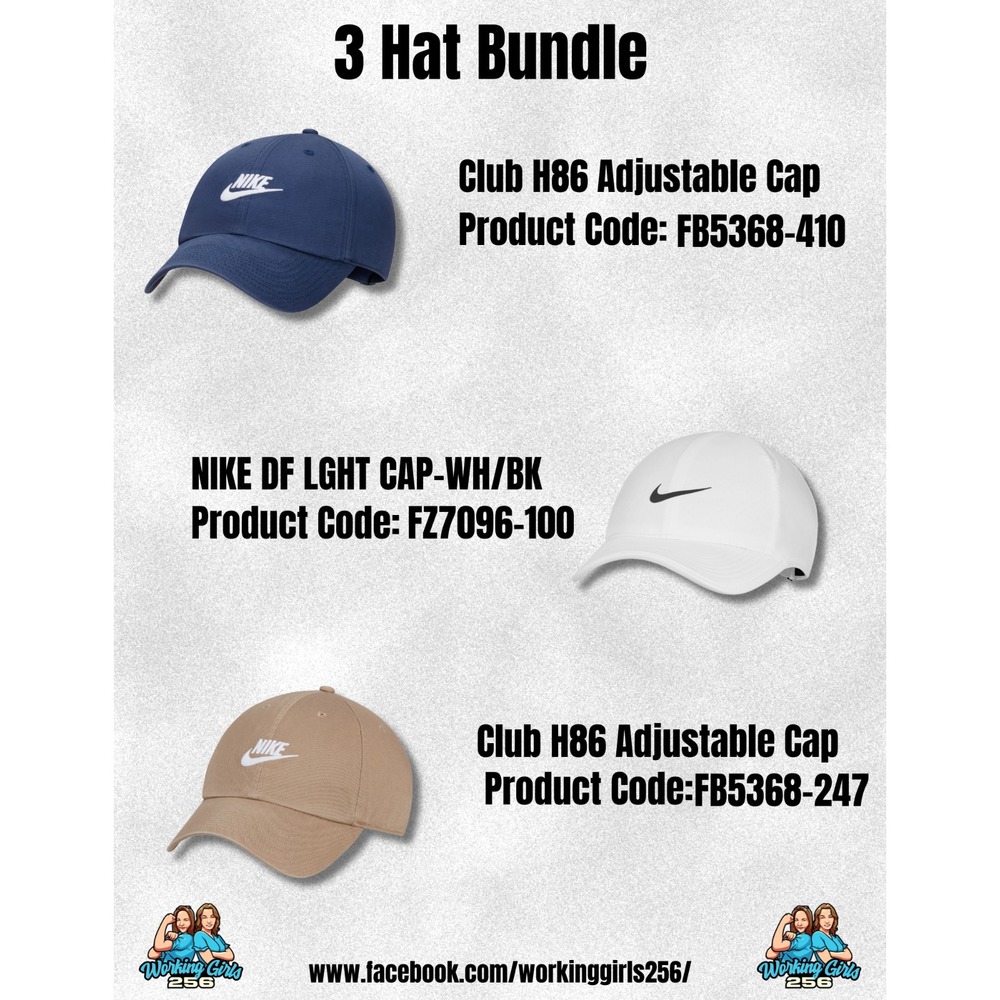 Nike hat bundle. NWT. White, Khaki, and Navy. All 3! Brand new. $80 MSRP - Picture 6 of 6
